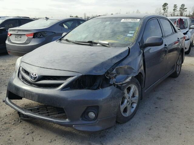 2T1BU4EE4BC575140 - 2011 TOYOTA COROLLA BA BLUE photo 2