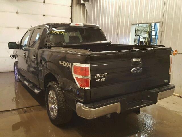 1FTFW1EV1AFB17989 - 2010 FORD F150 SUPER BLACK photo 3