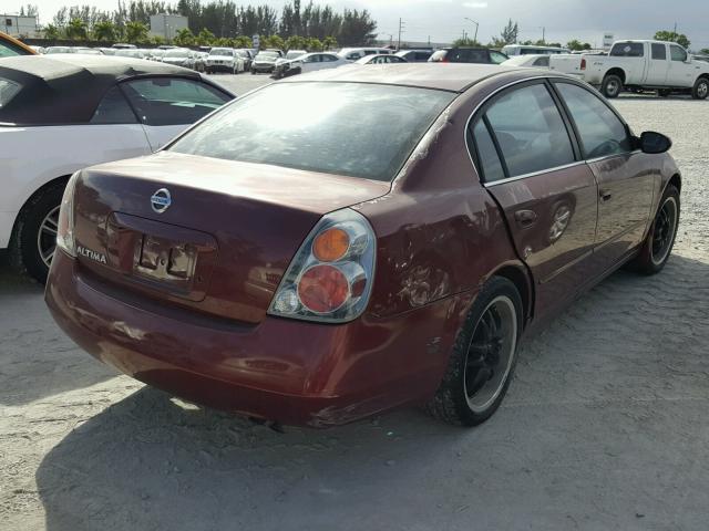 1N4AL11D52C706178 - 2002 NISSAN ALTIMA BAS MAROON photo 4