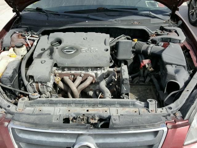 1N4AL11D52C706178 - 2002 NISSAN ALTIMA BAS MAROON photo 7