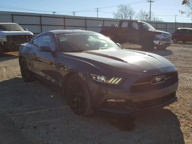 1FA6P8THXF5391651 - 2015 FORD MUSTANG GRAY photo 1