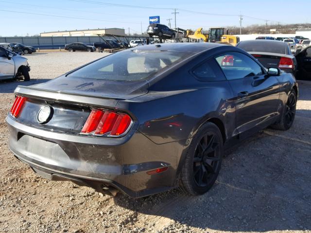 1FA6P8THXF5391651 - 2015 FORD MUSTANG GRAY photo 4