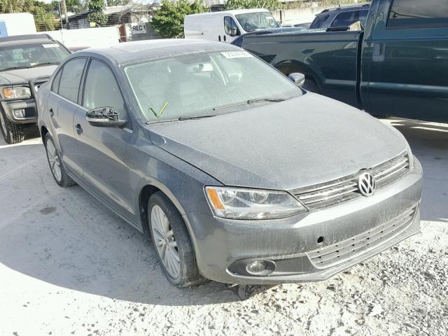 3VWLX7AJXCM469667 - 2012 VOLKSWAGEN JETTA SEL GRAY photo 1