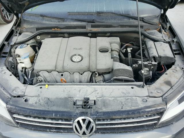 3VWLX7AJXCM469667 - 2012 VOLKSWAGEN JETTA SEL GRAY photo 7