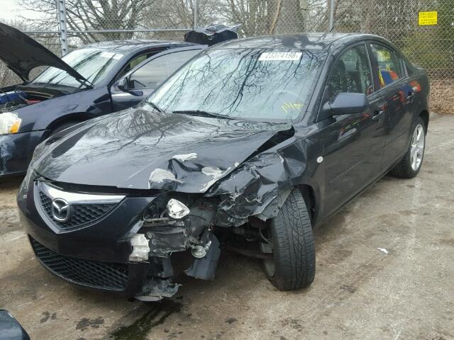 JM1BK12F681795121 - 2008 MAZDA 3 I BLACK photo 2