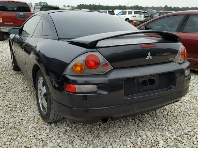 4A3AC44G64E042785 - 2004 MITSUBISHI ECLIPSE GS BLACK photo 3