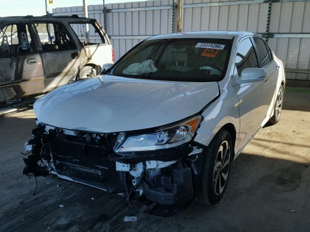 1HGCR2F71GA242806 - 2016 HONDA ACCORD EX WHITE photo 2