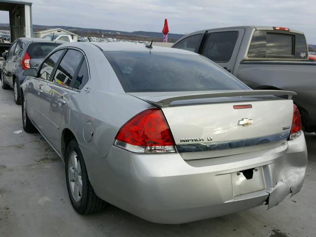 2G1WT58K481347778 - 2008 CHEVROLET IMPALA LT SILVER photo 3