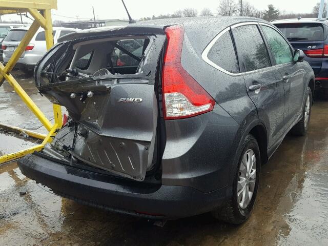 2HKRM4H50CH627761 - 2012 HONDA CR-V EX GRAY photo 4