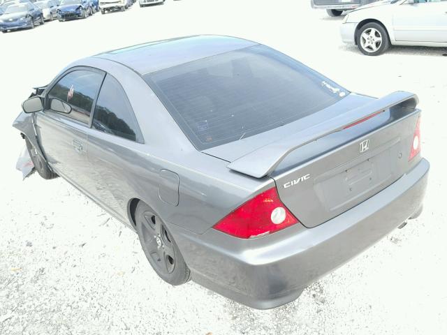 1HGEM22945L001063 - 2005 HONDA CIVIC EX GRAY photo 3