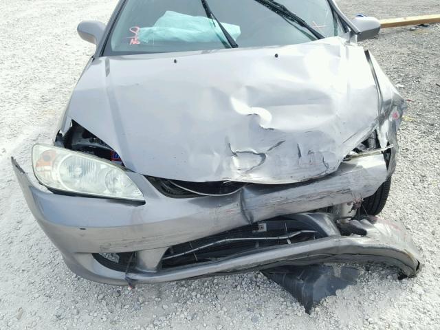 1HGEM22945L001063 - 2005 HONDA CIVIC EX ნაცრისფერი ფოტო 9