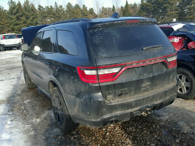 1C4RDJDG2HC771224 - 2017 DODGE DURANGO GT BLACK photo 3