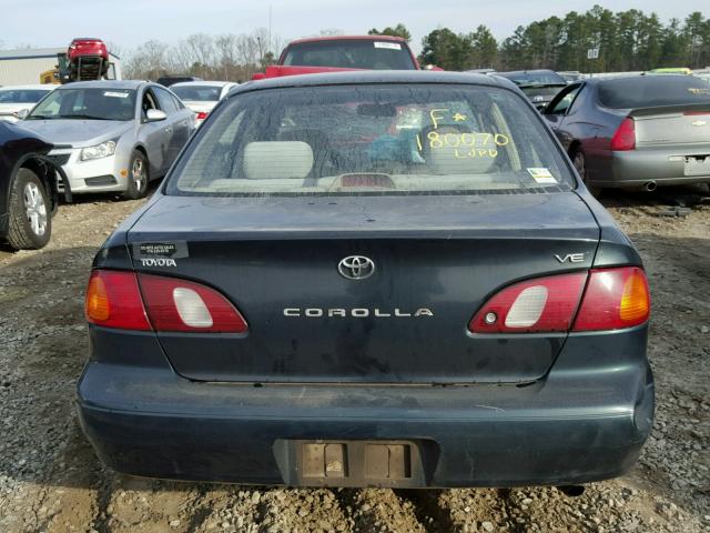 1NXBR12E8XZ213922 - 1999 TOYOTA COROLLA VE GREEN photo 9