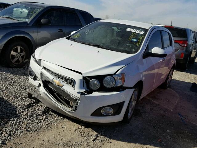 1G1JE6SB1F4195107 - 2015 CHEVROLET SONIC LTZ WHITE photo 2