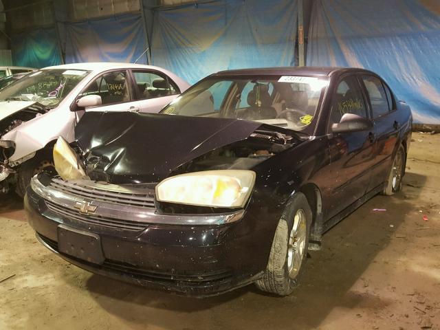 1G1ZT52875F284304 - 2005 CHEVROLET MALIBU LS BLACK photo 2