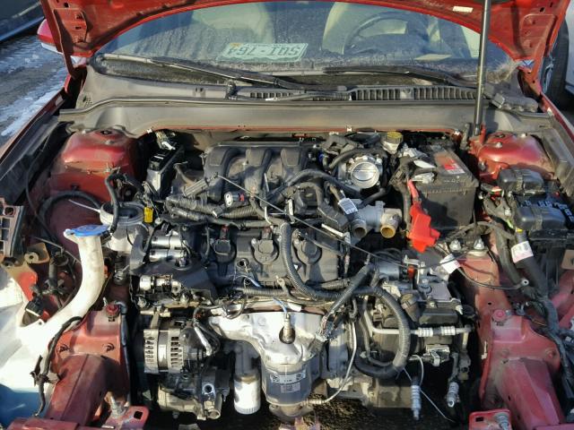 3LN6L2JK2DR816366 - 2013 LINCOLN MKZ RED photo 7