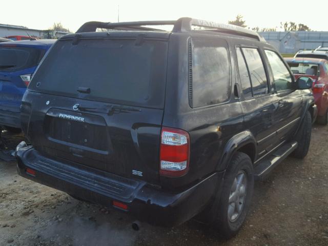 JN8DR09Y52W733567 - 2002 NISSAN PATHFINDER BLACK photo 4