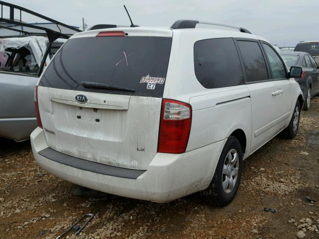 KNDMB233596310765 - 2009 KIA SEDONA EX WHITE photo 4