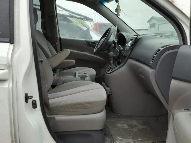 KNDMB233596310765 - 2009 KIA SEDONA EX WHITE photo 5