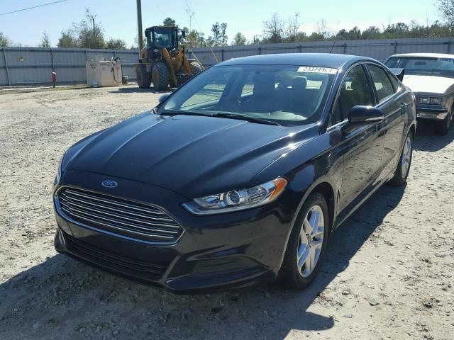 3FA6P0H72ER221295 - 2014 FORD FUSION SE BLACK photo 2