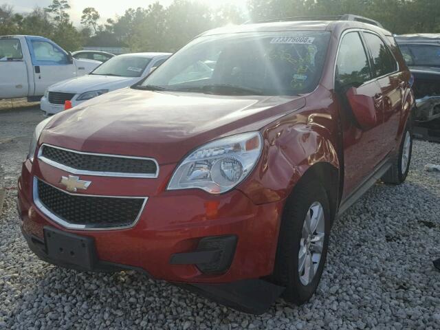 1GNALBEK5EZ130562 - 2014 CHEVROLET EQUINOX LT RED photo 2