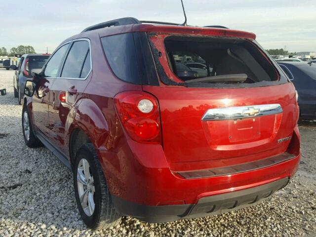 1GNALBEK5EZ130562 - 2014 CHEVROLET EQUINOX LT RED photo 3