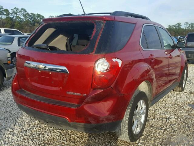 1GNALBEK5EZ130562 - 2014 CHEVROLET EQUINOX LT RED photo 4