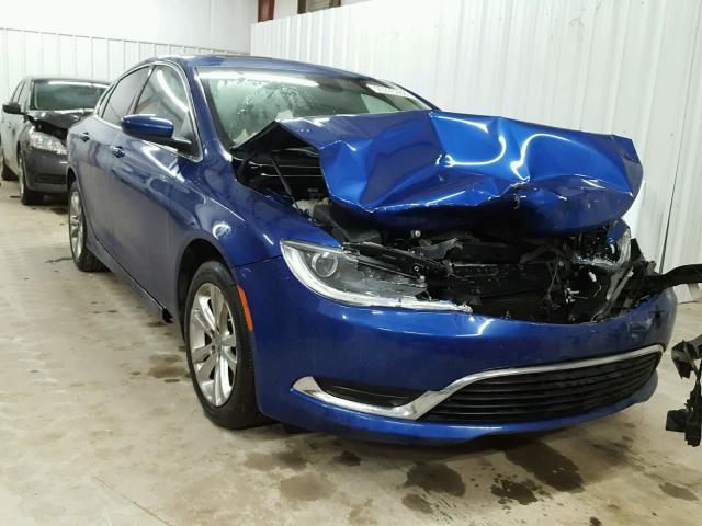 1C3CCCAB5FN722702 - 2015 CHRYSLER 200 LIMITE BLUE photo 1