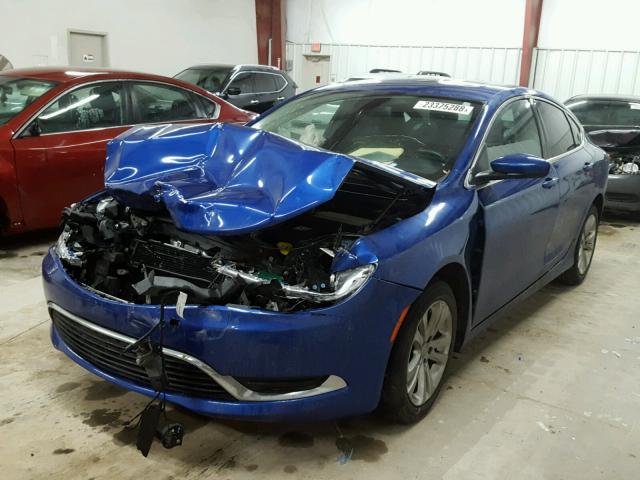 1C3CCCAB5FN722702 - 2015 CHRYSLER 200 LIMITE BLUE photo 2