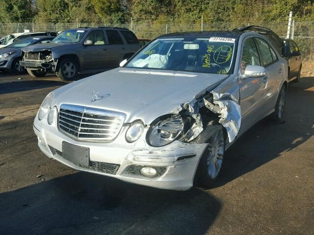 WDBUF87X48B186089 - 2008 MERCEDES-BENZ E 350 4MAT SILVER photo 2