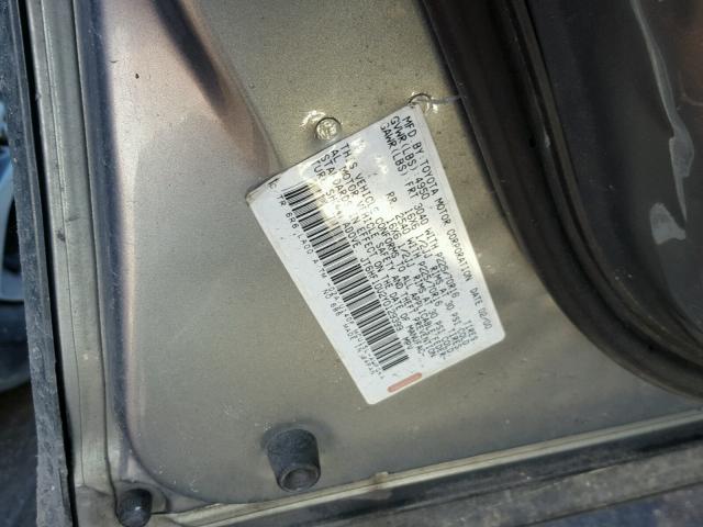 JT6HF10U2Y0129399 - 2000 LEXUS RX 300 TAN photo 10