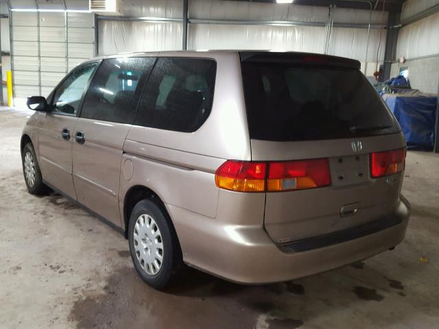 5FNRL18514B108042 - 2004 HONDA ODYSSEY LX BEIGE photo 3