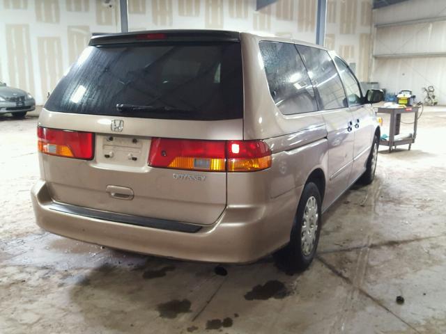 5FNRL18514B108042 - 2004 HONDA ODYSSEY LX BEIGE photo 4