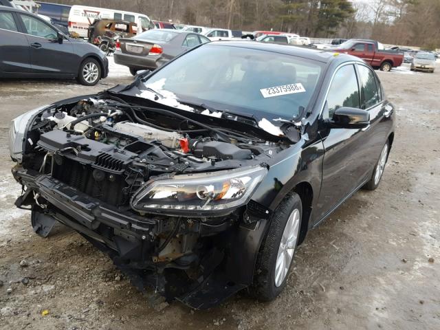 1HGCR3F8XFA037160 - 2015 HONDA ACCORD EXL BLACK photo 2