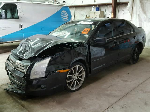 3FAHP08169R211475 - 2009 FORD FUSION SEL BLACK photo 2