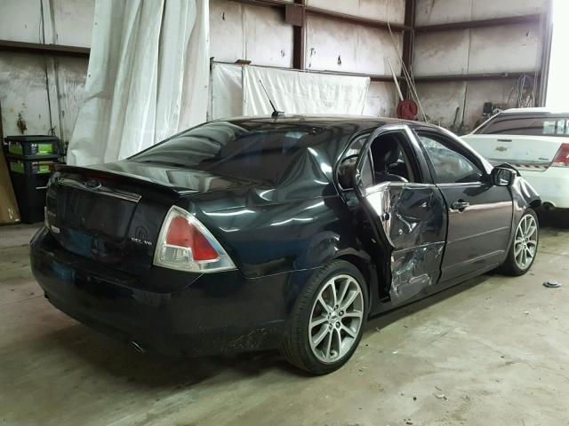 3FAHP08169R211475 - 2009 FORD FUSION SEL BLACK photo 4