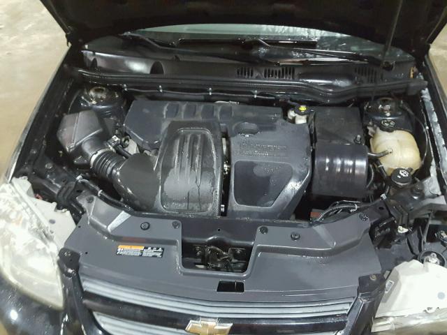 1G1AE1F5XA7205793 - 2010 CHEVROLET COBALT 2LT BLACK photo 7