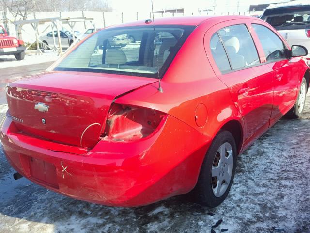 1G1AL58F687338340 - 2008 CHEVROLET COBALT LT RED photo 4