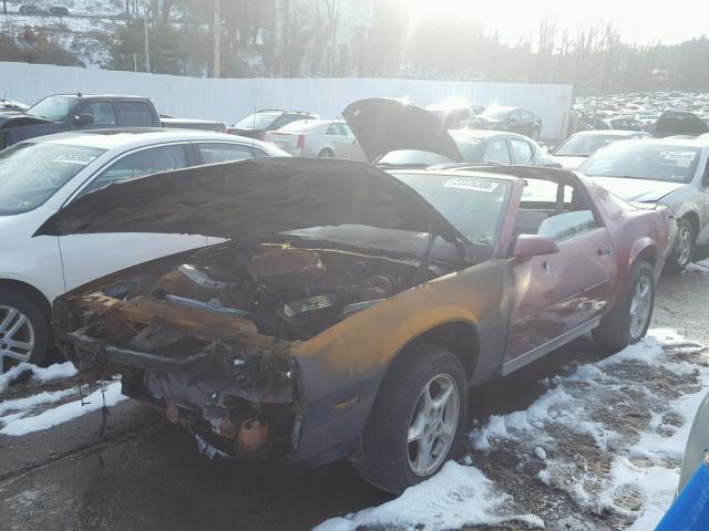 1G1FP21H4HN100311 - 1987 CHEVROLET CAMARO RED photo 2