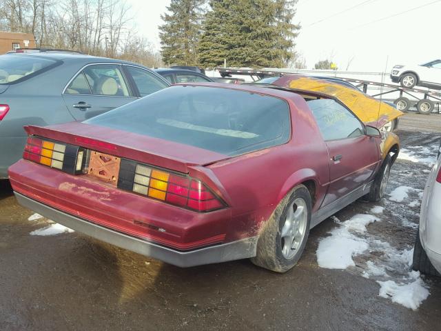 1G1FP21H4HN100311 - 1987 CHEVROLET CAMARO RED photo 4