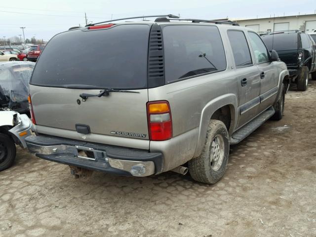 1GNEC16T91J271887 - 2001 CHEVROLET SUBURBAN C TAN photo 4