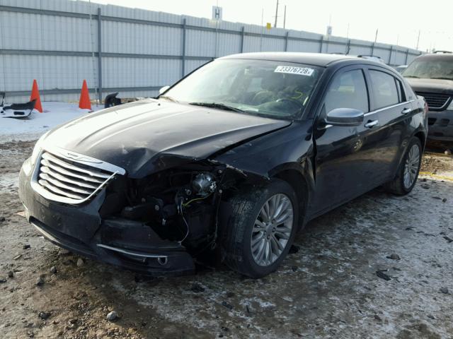 1C3BC2FB3BN600591 - 2011 CHRYSLER 200 LIMITE BLACK photo 2