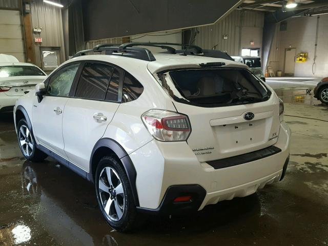 JF2GPBCC3EH284276 - 2014 SUBARU XV CROSSTR WHITE photo 3