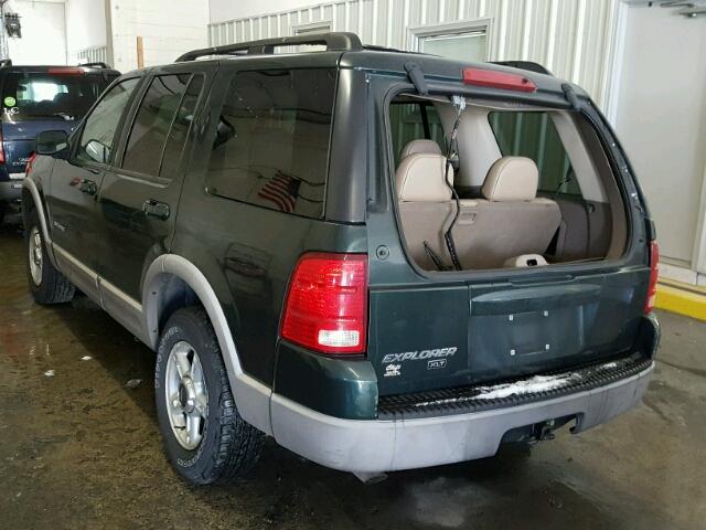 1FMZU73E92UA26499 - 2002 FORD EXPLORER X GREEN photo 3