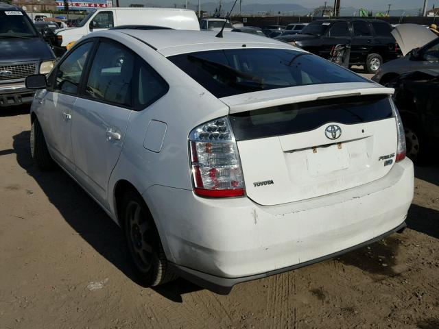 JTDKB20U493502670 - 2009 TOYOTA PRIUS WHITE photo 3