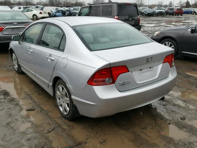 1HGFA16557L088831 - 2007 HONDA CIVIC LX SILVER photo 3