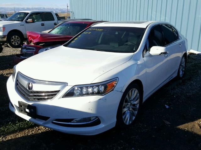 JH4KC1F59EC000415 - 2014 ACURA RLX TECH WHITE photo 2