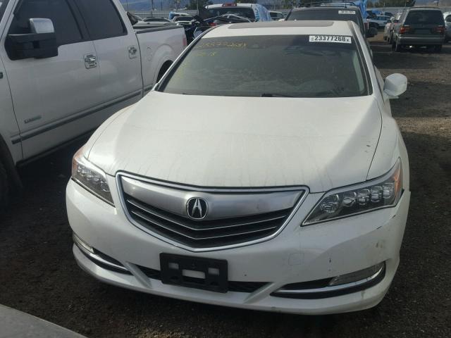 JH4KC1F59EC000415 - 2014 ACURA RLX TECH WHITE photo 9