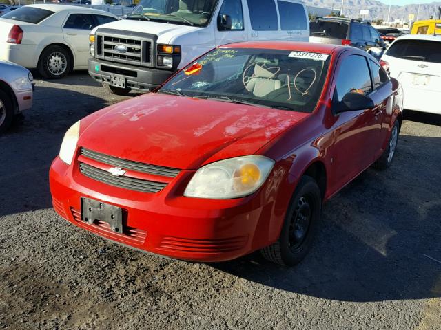 1G1AK15F177176891 - 2007 CHEVROLET COBALT LS RED photo 2