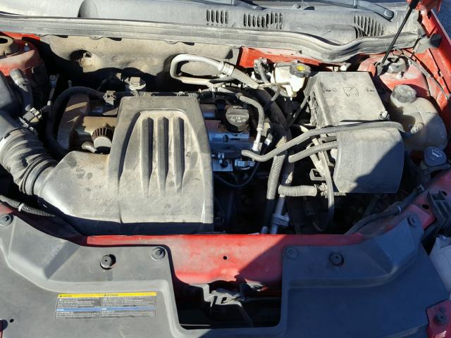 1G1AK15F177176891 - 2007 CHEVROLET COBALT LS RED photo 7